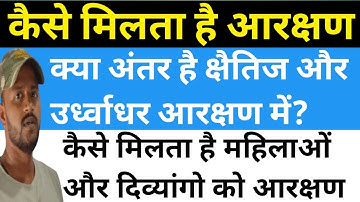 क्या होता है आरक्षण। क्या होता है क्षैतिज और उर्ध्वधार आरक्षण।।महिलाओ को कैसे लाभ होता है आरक्षण में