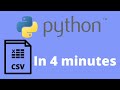 How to write to a CSV file in Python