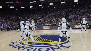 BOOGIE STORM at the NBA Warriors vs. Suns STAR WARS NIGHT