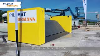 Crash test IWA14, PAS68, ASTM  Road Blocker Surface 1000