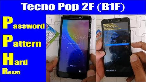 Tecno POP 2F Tecno B1f Hard Reset Pattern Pin Password easy tips