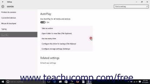 Windows 10 Tutorial AutoPlay Settings Microsoft Training