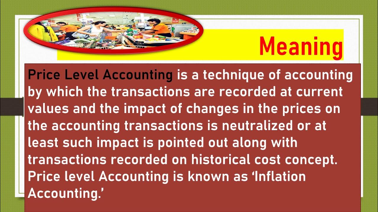 PRICE LEVEL ACCOUNTING(PART 1) YouTube