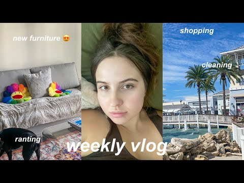 WEEKLY VLOG: lots of shopping, new living room furniture, cleaning & more