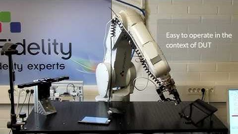 6-Axis robot with the new OptoFidelity Touch and Test software