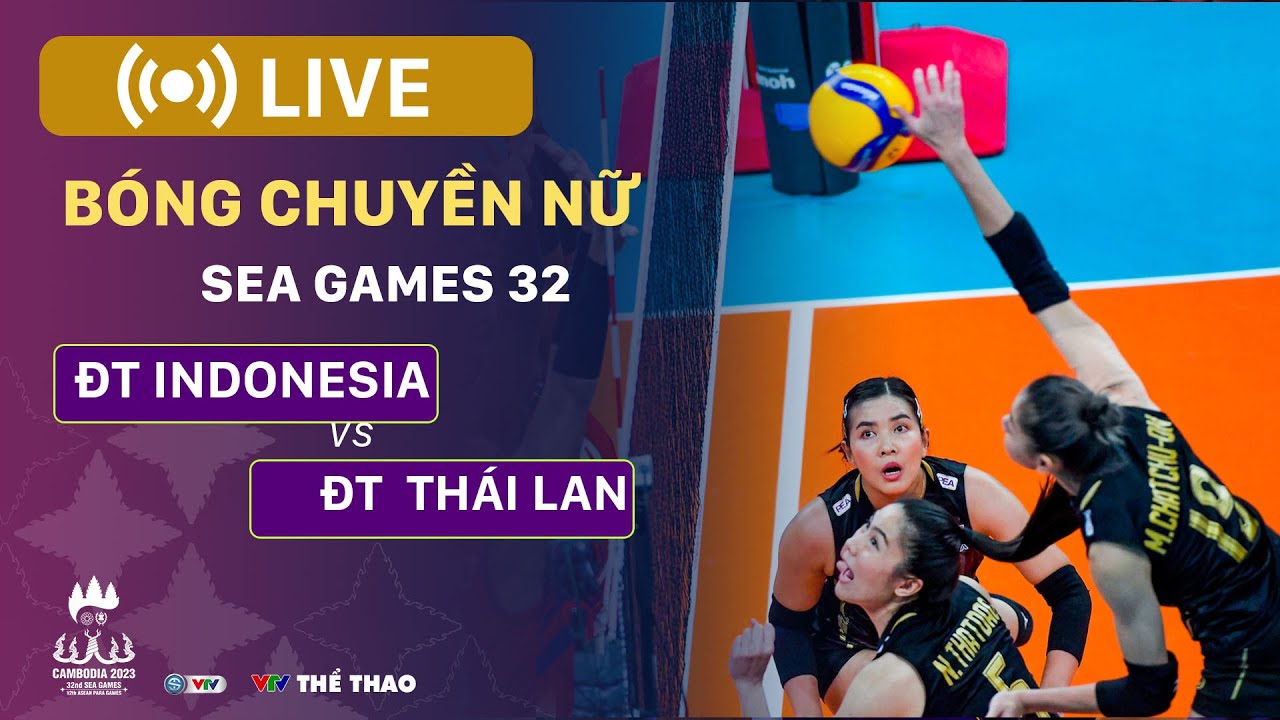 FULL TRẬN | INDONESIA vs THÁI LAN | Bảng A bóng chuyền nữ SEA ...