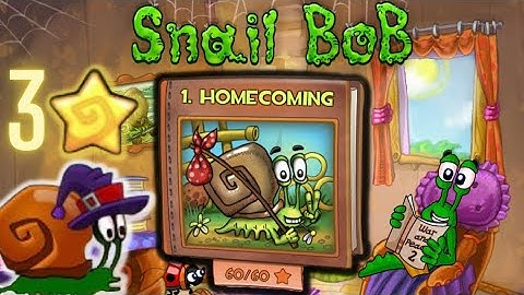 Original Snail Bob - Homecoming - All Stars ⭐ Walkthrough Gameplay Speedrun