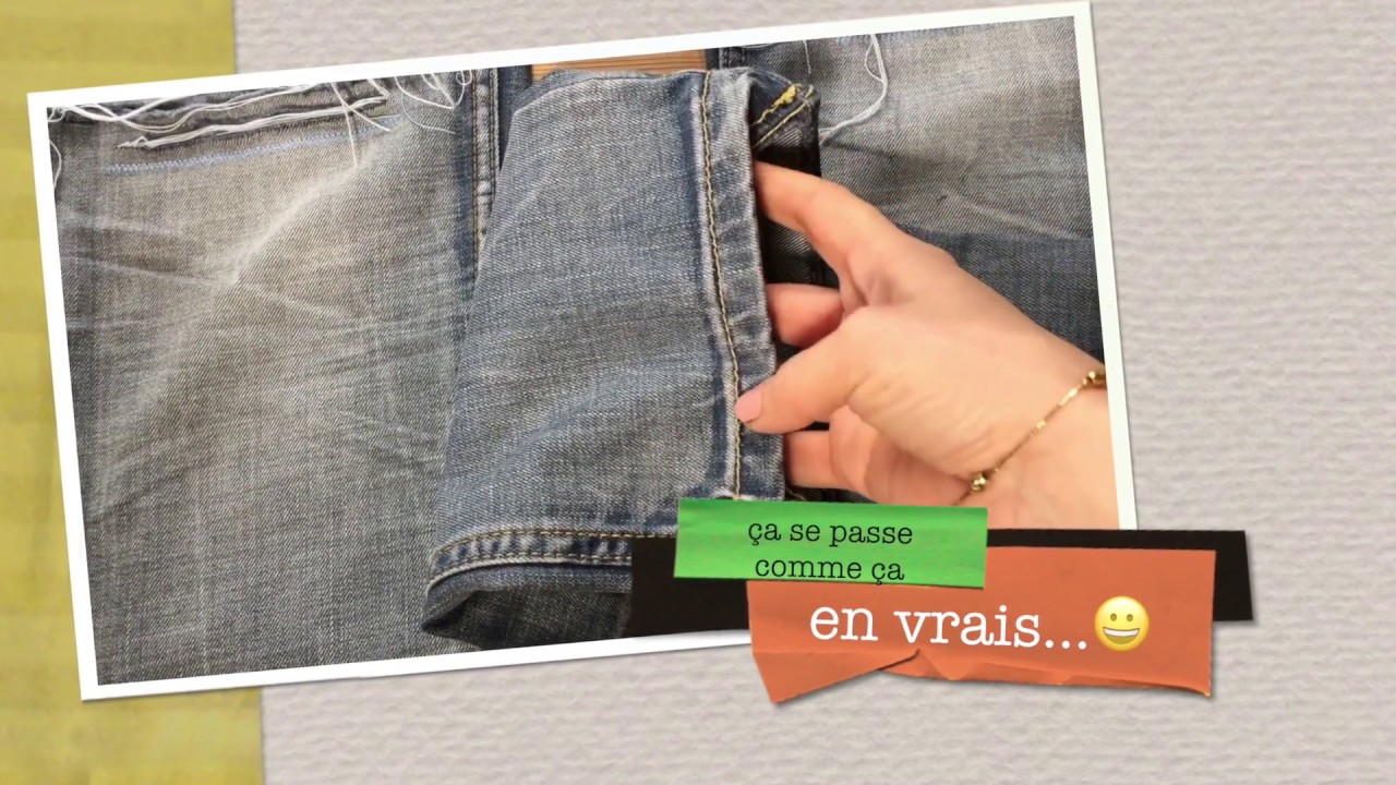 pour rallonger un pantalon ok - creations by carol
