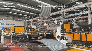 Automated lines for the production of grain bins sheet | Automated line for silo side panel