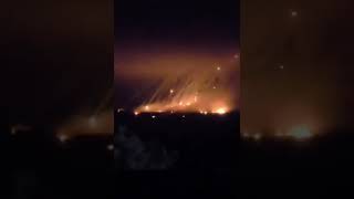 BREAKING: Israel dropping white phosphorus bombs on civilian areas in Al-Tiri,South Lebanon #shorts