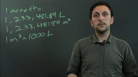 How to Convert Acre Feet to Liters : Triangles & Conversions in Math