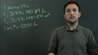 How to Convert Acre Feet to Liters : Triangles & Conversions in Math