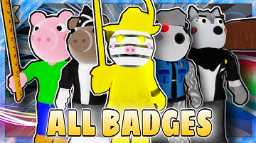 HOW TO GET ALL 35 BADGES + “GOLDEN ZIZZY” BADGE in PIGGY FIND BADGE GAMES