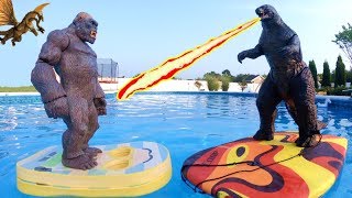 Godzilla Vs Kong Fight Scene In Swimming Pool