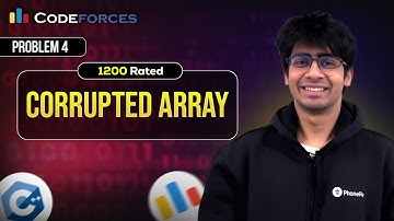 Codeforces 1200 Rated Training Sessions | Problem 4: Corrupted Array