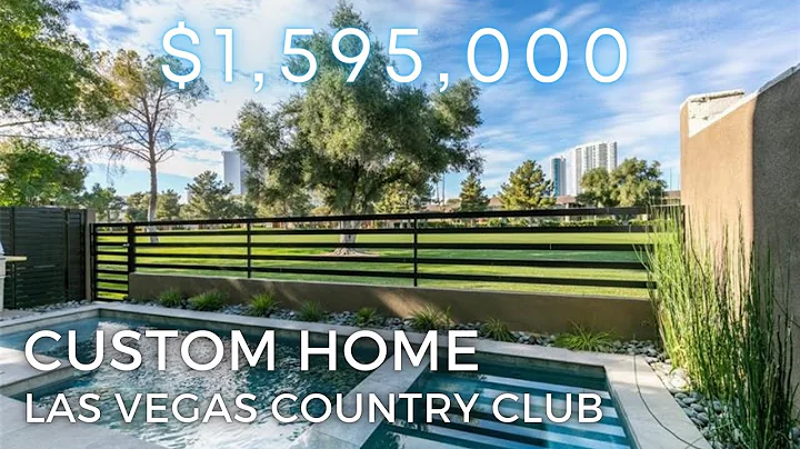 Touring a $1.55M Custom Home for Sale in Las Vegas Country Club, Golf Course Views and Pool