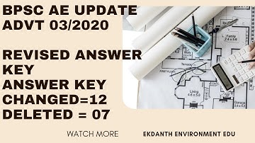 BPSC AE Civil Engineering Update|Bpsc AE Revised Provisional Answer key compared with 1st Answer key