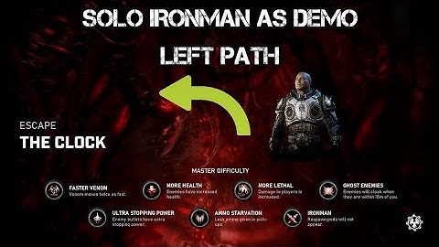 Gears 5 Master Escape: The Clock - Left Path (solo) Demo Ironman