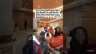 Kai Cenat And Kevin Hart Get Druski To Call His Ex Ruby Rose And Ask Crazy Questions 😂😂😂 #KaiCenat