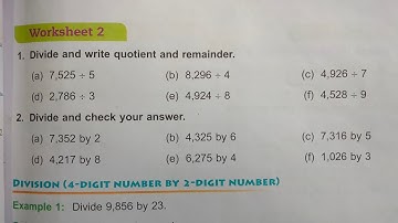 math class 4 chapter 4 worksheet 2 dav public school
