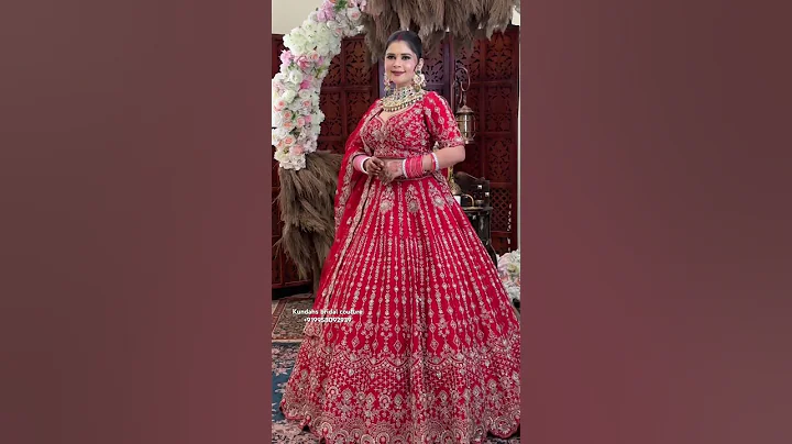 From Kundans bridal couture Chandni chowk Delhi best bridal lehenga collection ❤️#wedding #lehenga