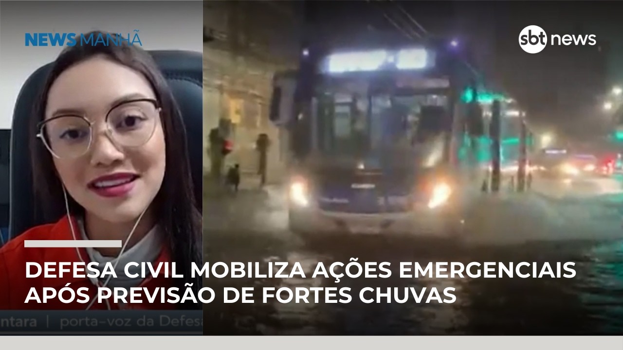 Defesa Civil mobiliza ações emergenciais após previsão de fortes chuvas | #NewsManhã