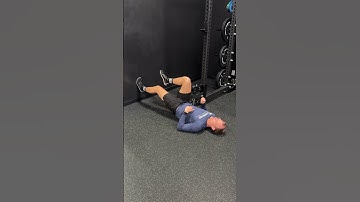 SL Wall Hamstring Bridge Isometric