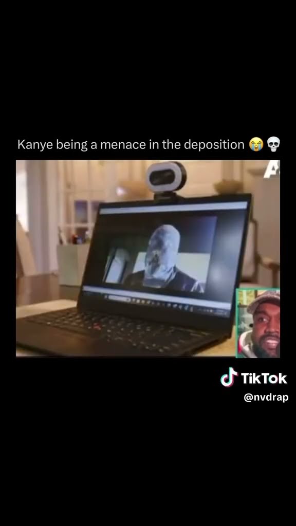 Kanye being a menace in the deposition #hoodnews #kanyewest #yeezy #lol #shortvideo #ye #kanye #omg