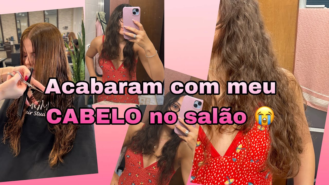ACABARAM COM MEU CABELO NO SALÃO 💔