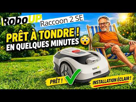 RoboUP Raccoon 2 SE : le robot tondeuse ultra simple à installer