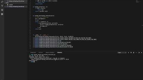 Merge overlapping intervals in python