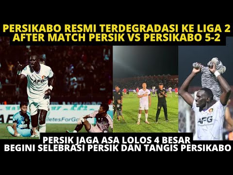 5 GOL FLAVIO SILVA BIKIN PERSIKABO DEGRADASI KE LIGA 2. SUASANA DIAKHIR LAGA PERSIK VS PERSIKABO 5-2