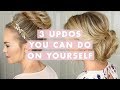 3 Stunning Updos That You Can Do On Yourself! | Hair Tutorial