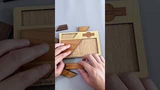 How to cleverly fit the eight pieces into the frame#Puzzles #IQ #iqtest