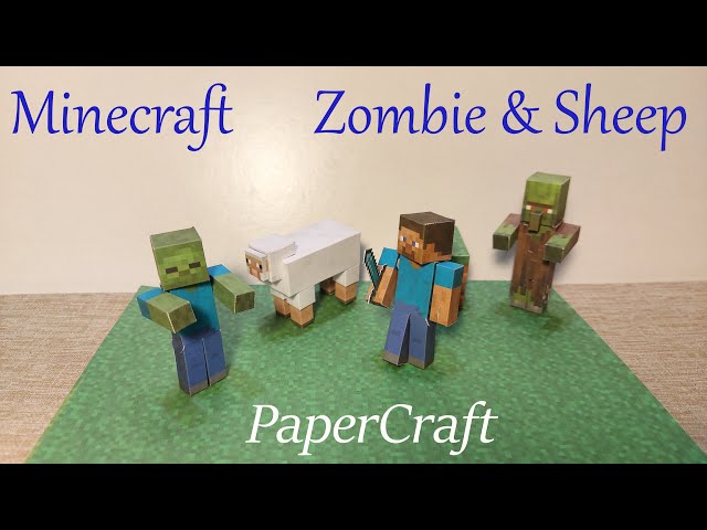 I made Steve & Zombie [Paper Minecraft] MinePapercraft - video Dailymotion