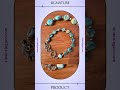 Navajo Style Round Turquoise Stone Adjustable Bead Bracelet Silver Plated