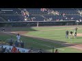 13News Now Chief Meteorologist Tim Pandajis throws first pitch at Norfolk Tides game