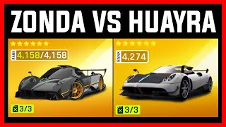 Asphalt 9 Pagani Zonda R VS Pagani Huayra BC