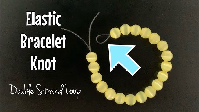 How to tie elastic bracelets - most secure knot! 