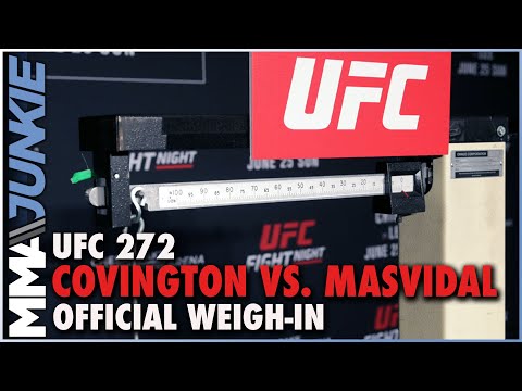 UFC 272: Covington vs. Masvidal official weigh-in live stream | Fri. 12 p.m. E.T.