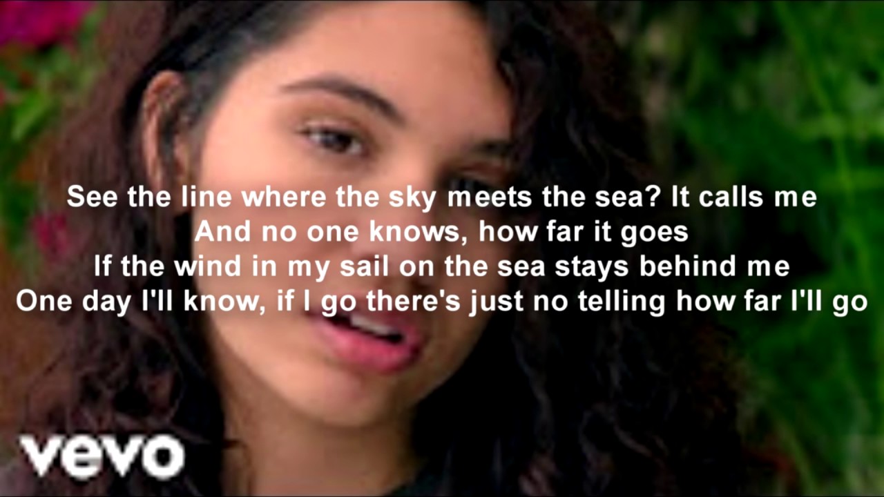 Alessia Cara How Far I'll Go [Official Lyrics] MOVIE MOANA THEME SONG