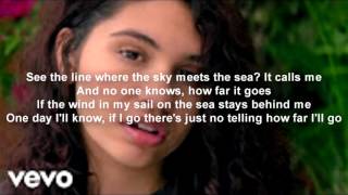 Alessia Cara - How Far I'll Go [Official Lyrics] MOVIE MOANA THEME SONG