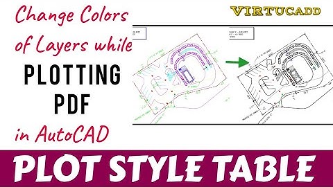 AC04 PLOT STYLE TABLE in AutoCAD, How to change/switch color of objects, layers while plotting