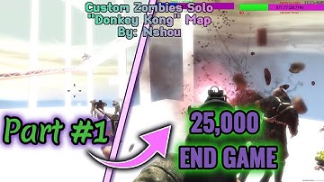 Custom Zombies Solo▐ "Donkey Kong Stairs" Map Part #1