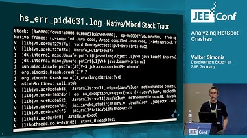 Analyzing HotSpot Crashes (Volker Simonis, Development Expert at SAP)