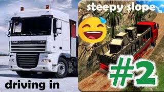 Truck driver cargo gameplay level 2( android and ios)- driving in a steepy slope /jungle screenshot 4