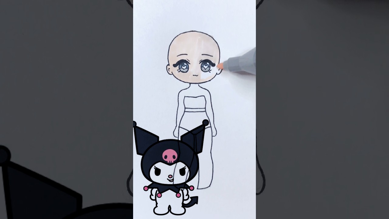 How To Make Paper Kuromi - How To Make Paper Doll - Gacha Lift 