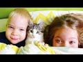 Children learn how to take care of a pet and other funny stories for children