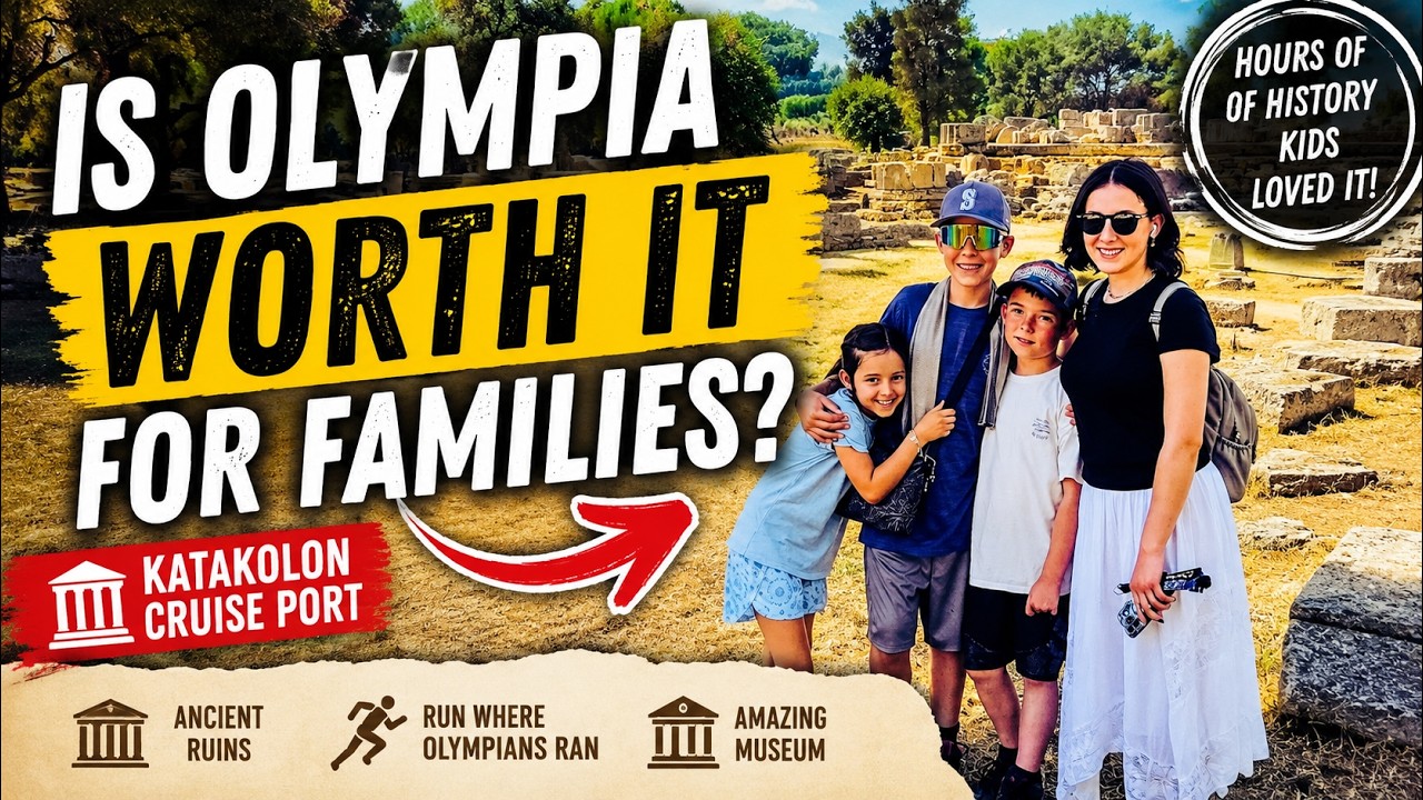 We Almost Skipped Olympia… Then Our Kids Surprised Us! | Katakolon Cruise Excursion
