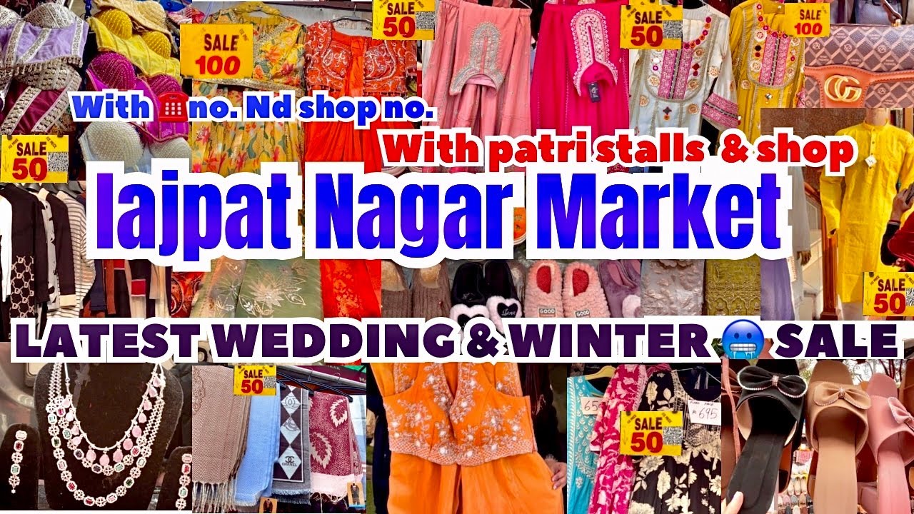 Lajpat Nagar Market Delhi | Lajpat nagar central market latest video| lajpat nagar winter collection